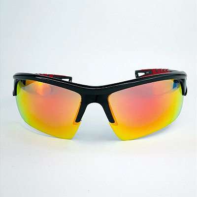 Óculos de Sol Speed - Preto c/ Vermelho Espelhado