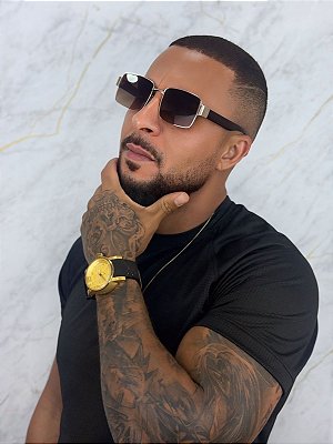 Óculos de Sol ATENAS - Dourado Fumê