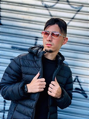 Óculos de Sol Steel - TRANSPARENTE/ROSA FUME