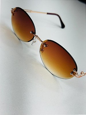 Óculos de Sol Avenue - dourado c/marrom