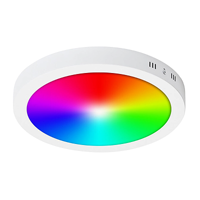 Painel Led Plafon Sobrepor Inteligente Redondo Ekaza 24W RGB