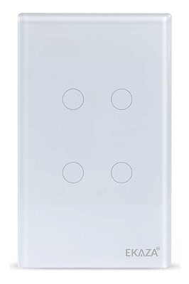 Interruptor Inteligente Smart Touch Zigbee Ekaza 4 Botões
