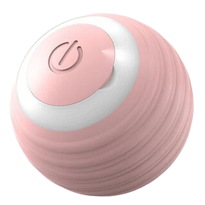 Bola Inteligente Giratória Interativa para gato Rosa USB