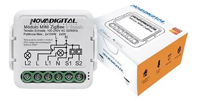 Interruptor Relé Inteligente Zigbee 1 Canal Novadigital