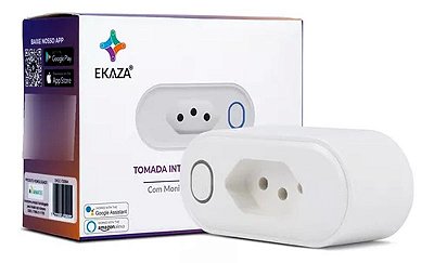 Tomada de Embutir Inteligente 10A com Medidor Consumo Ekaza