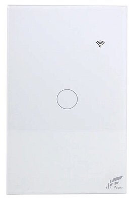 Interruptor Inteligente Wi-fi RF 433MHz JWCOM  1 Botão 4x2