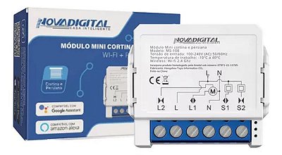 Módulo Relé Inteligente Mini Nova Digital Cortina e Persiana
