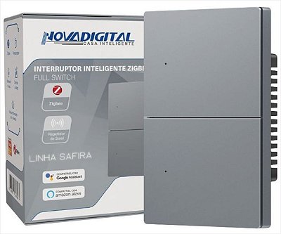 Interruptor Inteligente NovaDigital 2 Teclas Físicas Zigbee