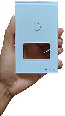 Espelho Interruptor Tomada 1 Botão NovaDigital 4x2 Branco
