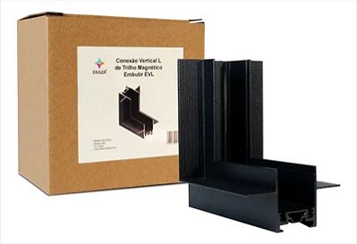 Conexão Embutir Vertical Tipo L EKAZA para Trilho Magnético