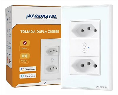 Tomada Dupla  10A e 20A NovaDigital  Branco