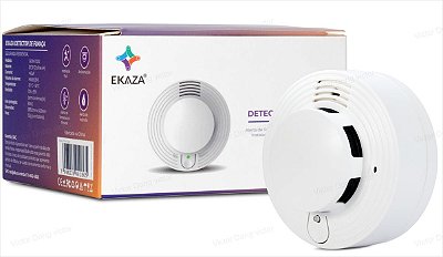 Detector Fumaça RF Ekaza (Funciona com Kit Alarme Ekaza)