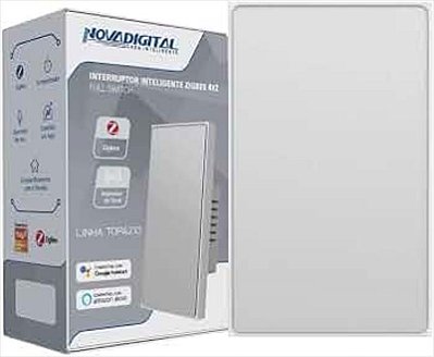 Interruptor 1 Botão Zigbee NovaDigital Topázio Branco