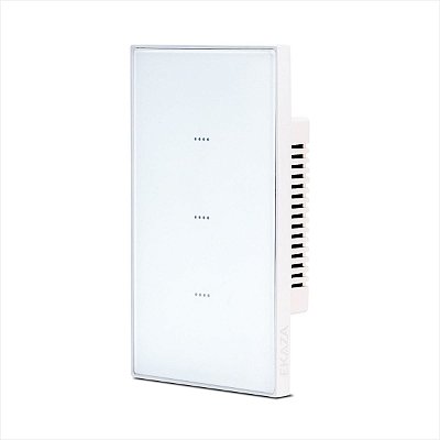 Interruptor Vênus 3 Botões 4x2 EKAZA Zigbee Branco