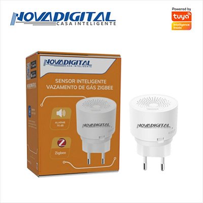Sensor de Gás Inteligente Zigbee NovaDigital