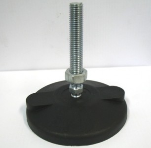 Pé Nivelador Articulado Base 80mm M16 x 150mm