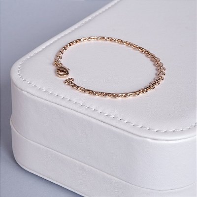 Pulseira de Elos Banhada a Ouro