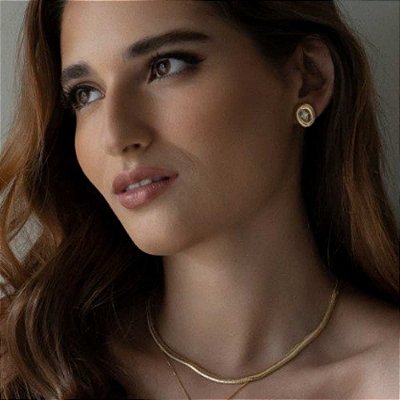 Brinco Ponto de Luz Bold – Zircônia com Banho de Ouro 18k ou Ródio