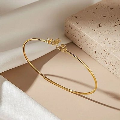 Bracelete Mãe - Banhado à Ouro 18k