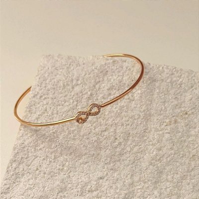 Bracelete Infinito - Banhado à Ouro 18k