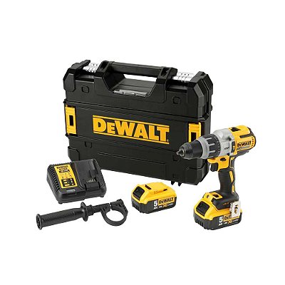 Parafusadeira/furadeira de impacto a bateria, 20 V MAX, com 2 baterias e carregador, DCD996P2T-BR DEWALT