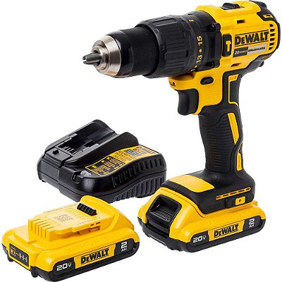 Parafusadeira/furadeira de impacto 1/2", com 2 baterias 20 V MAX e carregador bivolt, DCD7781D2-BR, DEWALT