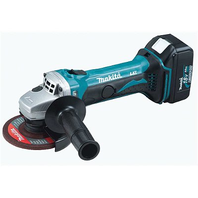 Esmerilhadeira angular 4.1/2", bateria de 18 V, DGA452RFE MAKITA