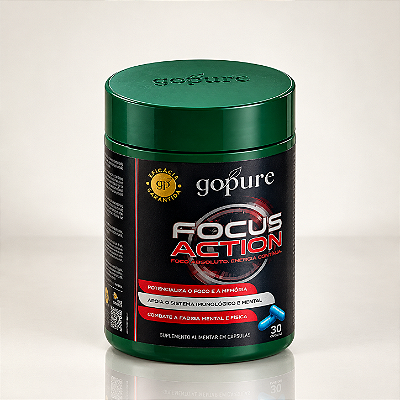 FOCUS GoPure – Foco Concentração Memória Agilidade + Vitaminas