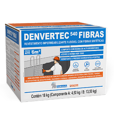 Denvertec 540 Fibras (caixa 18kg) - DENVER SOPREMA