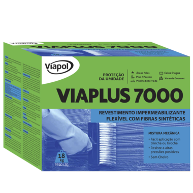 Viaplus 7000 Fibras (caixa 18kg) - VIAPOL