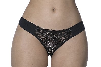 Calcinha Papoula em Micro com Renda