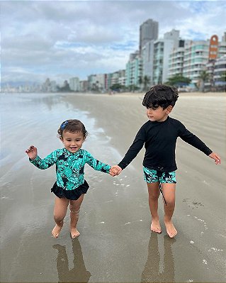 Maiô Infantil Manga Longa Sara