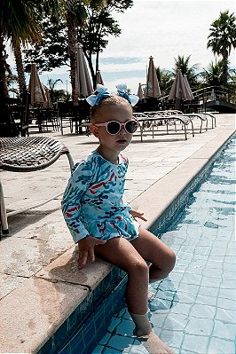 Maiô Infantil Manga Longa Sara - Cancún