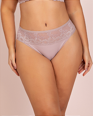 Calcinha lycra com renda - 011c