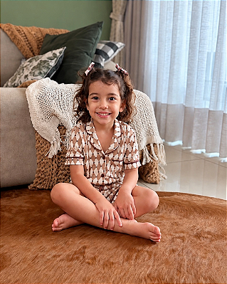 Pijama Mosaico - infantil feminino coleção ''mini eu''