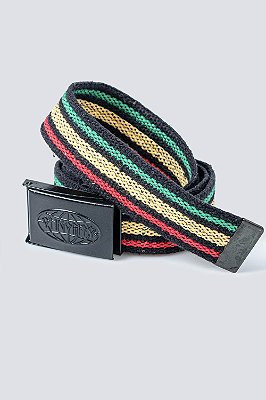 Cinto Chronic Reggae Original Fivela Preta Ajustavel