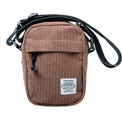 Shoulder Bag Chronic Veludo Bolsa Lateral Marrom