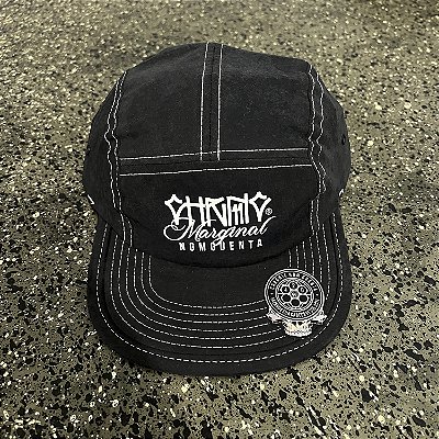 Bone Five Panel Chronic Logo Frontal Elastico 5 Panel Preto