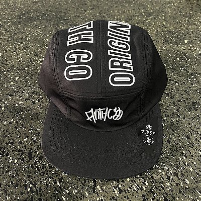 Bone Five Panel Anth Co Original Fita Traseira 5 Panel Preto