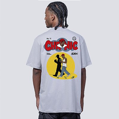 Camiseta Chronic Tupac Estampa Traseira Original Oversized