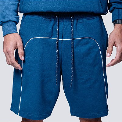 Bermuda Moletom Chronic Unissex Azul