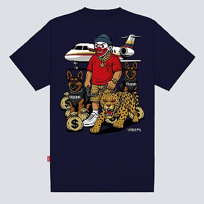 Camiseta Chronic Tigre Aviao Original Oversized Gola Grossa