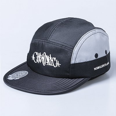 Bone Five Panel Chronic Aba Flexivel Letra Frontal Preto