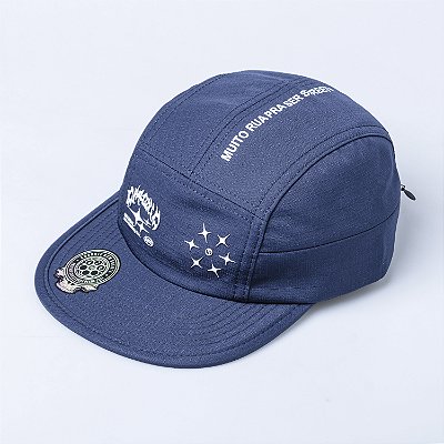 Bone Five Panel Chronic Aba Flexivel Bolso Lateral Azul