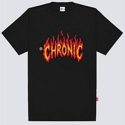 Camiseta Chronic Flame Original Preto