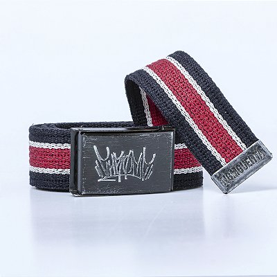 Cinto Chronic Fivela de Metal Tag World Advanced Vermelho