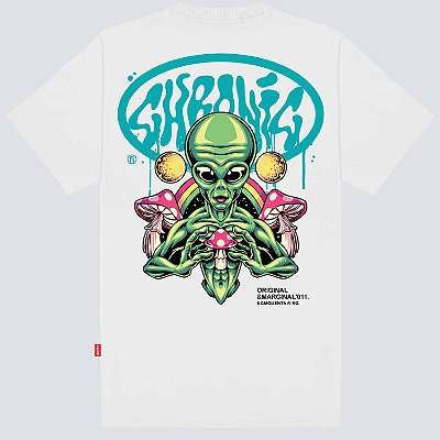 Camiseta Chronic Psycho Alien Original Branco