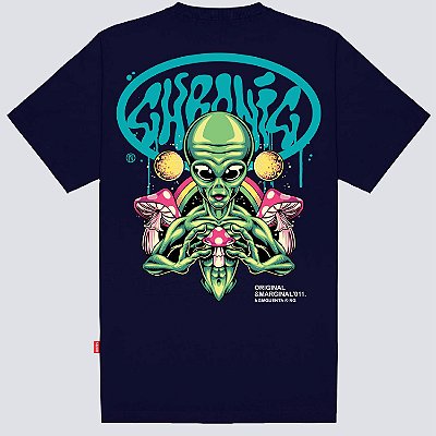 Camiseta Chronic Psycho Alien Original Marinho