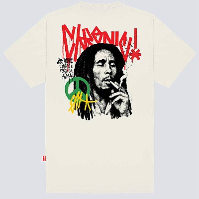 Camiseta Chronic Bob Marley Original Branco Off White