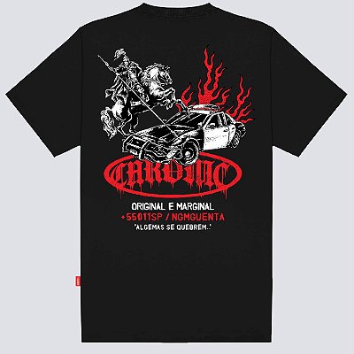Camiseta Chronic São Jorge Revolta Sagrada Preto Orignal